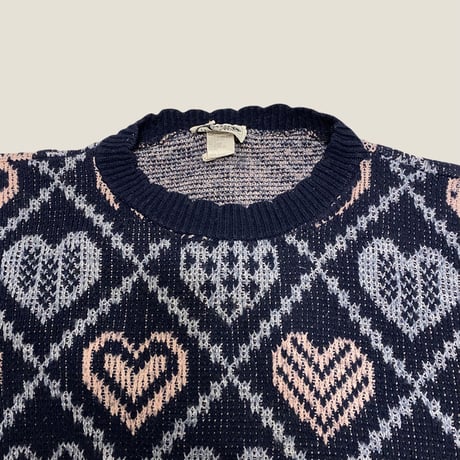 [USED] made in U.S.A. HEART ACRYL KNIT♡