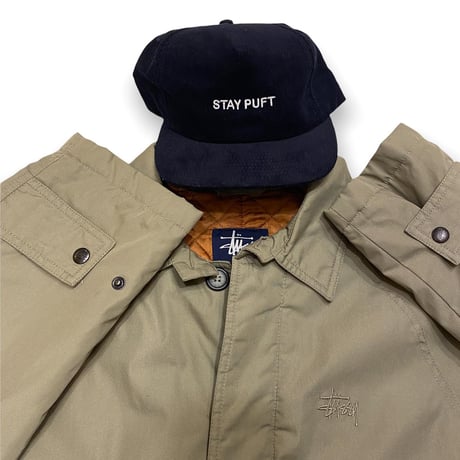90's Stussy!ステンカラーのハーフコート