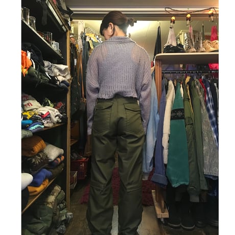 [USED] ショート丈モヘアフィッシュネットセーター