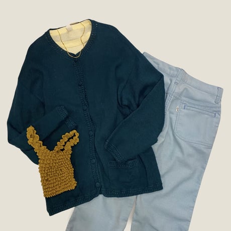 [USED] GREEN アルパカニットカーディガン♡
