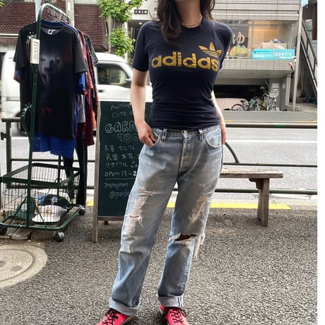 [USED] 70's adidas チビtee