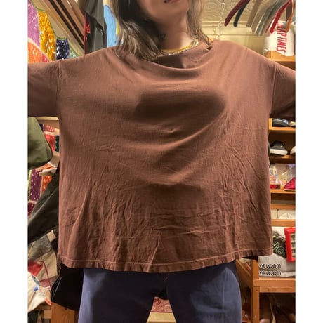 [USED]   ロスアパ　茶無地tee🍂