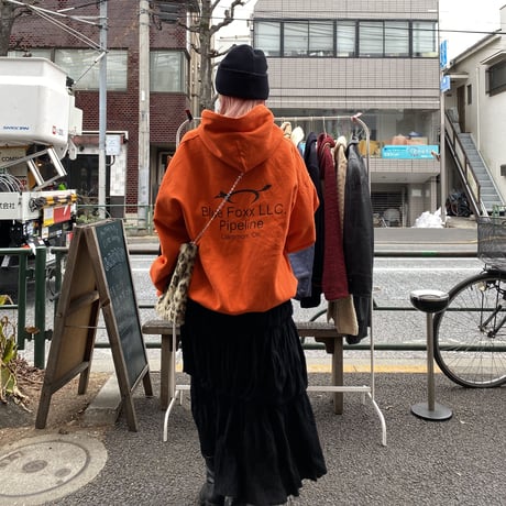 [USED] "Blue Foxx LLC." ORANGE PARKA🧡
