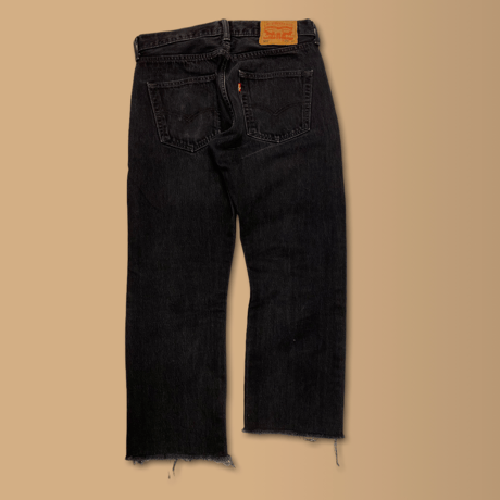 [USED] Levis 501 Black  cutoff