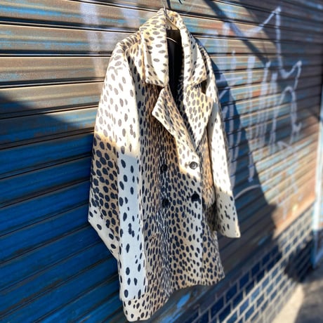 [USED]レオパードダブルボタンコートJKT🐆🖤