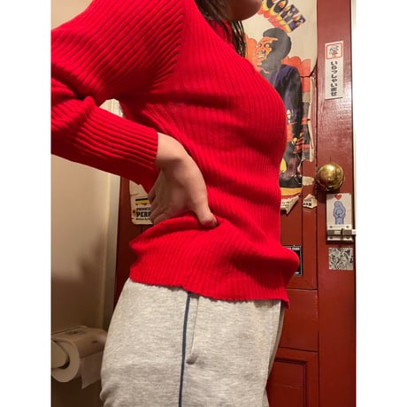 [USED]レースアップリブニット♥️
