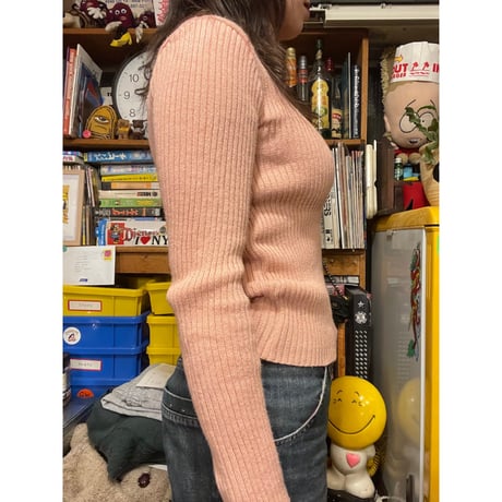 [USED] くすみpinkッ！turtle neck tops 🩰