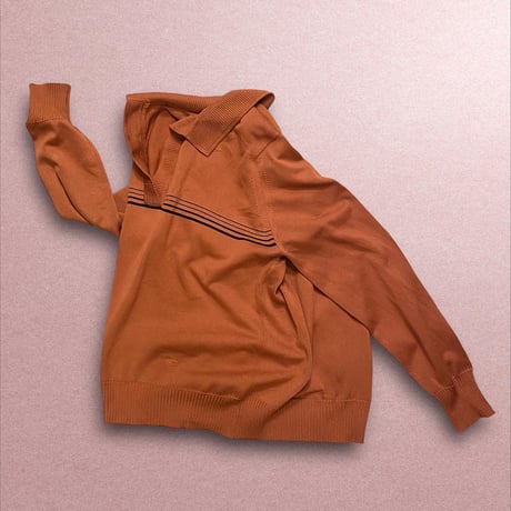 [USED]  orange polo風ニット🍊