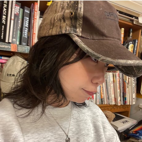 [USED] カモ柄2トーンのパネルCAP