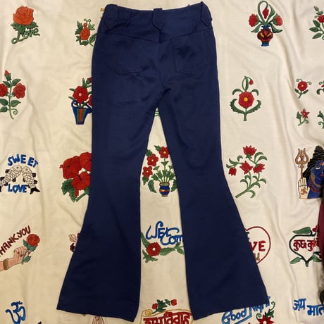 [USED] 70's EuroフレアPANTS / 細めNAVY