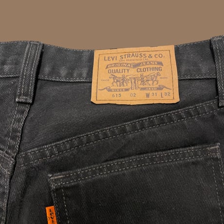 [USED] Euro Levis 615 BLACK ORANGE TAB W31 L28