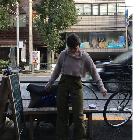 [USED] ショート丈モヘアフィッシュネットセーター