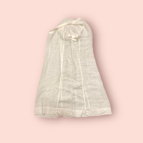 [USED] WHITE Linen ワンピース👗