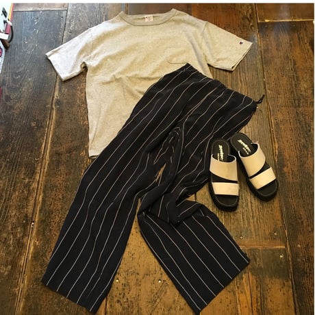 [USED] 縄模様のSILKパンツ