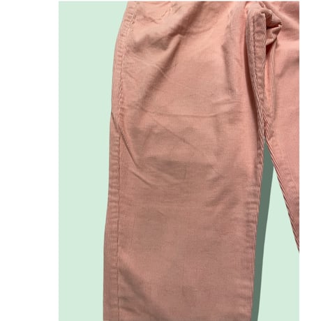[USED] コーデュロイ♡パステルPINK タックPANTS
