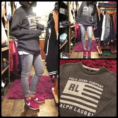 [USED]RALPH LAUREN cottonセーター