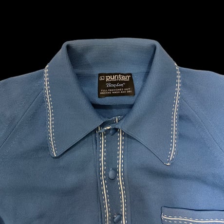 [USED] "PURITAN" VINTAGE blue knit