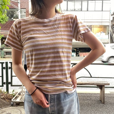 [USED] ボーダー チビtee