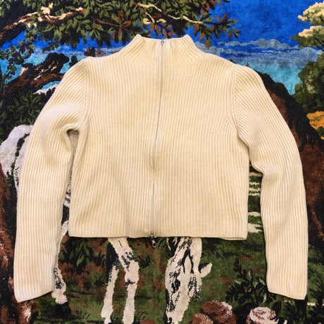 [USED] W ZIP ニットジャケット♡