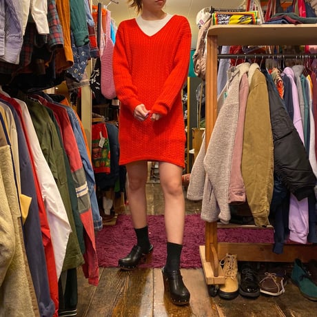 [USED]  made in SCOTLAND  ニットワンピ