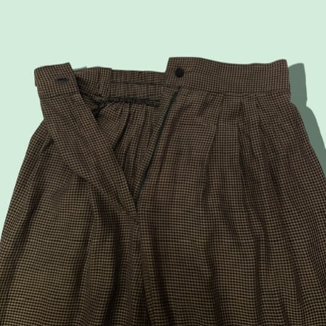 [USED]ギンガムチェックレーヨンPANTS