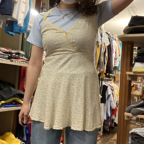 [USED] ホルターネック♡小花柄チュニック
