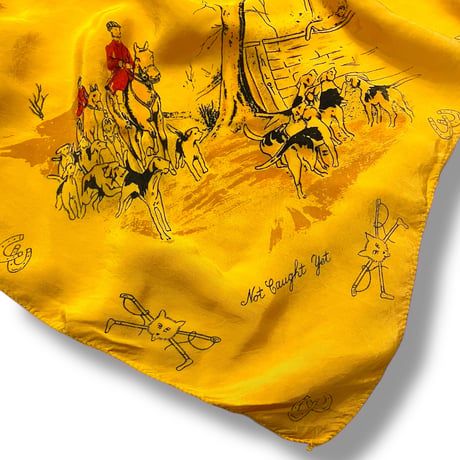 [USED] Vintage Fox hunting スカーフ