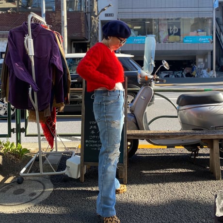 [USED] vintage ITALY ショート丈 ニット