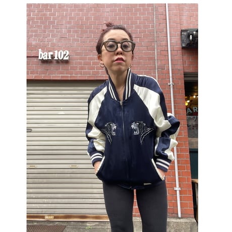 [USED] スカジャン ネイビー💙