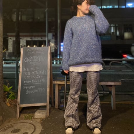 [USED] キラキラブルーニット