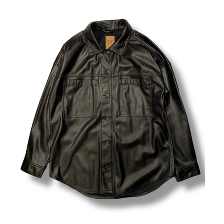 [USED] GAP フェイクレザー シャツ