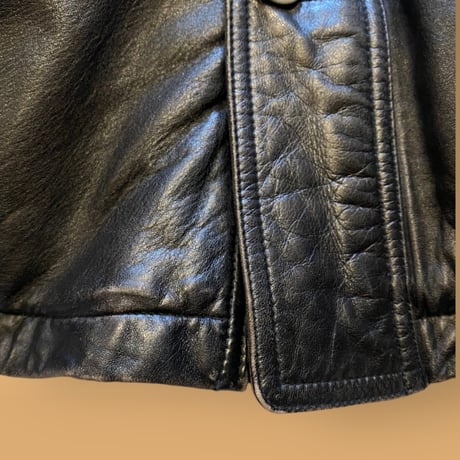 [USED] REAL leather CAR COAT
