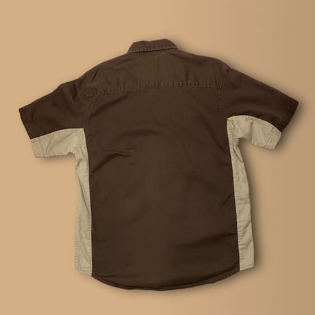 [USED] Dickies US WORK SHIRTS  [BROWN]
