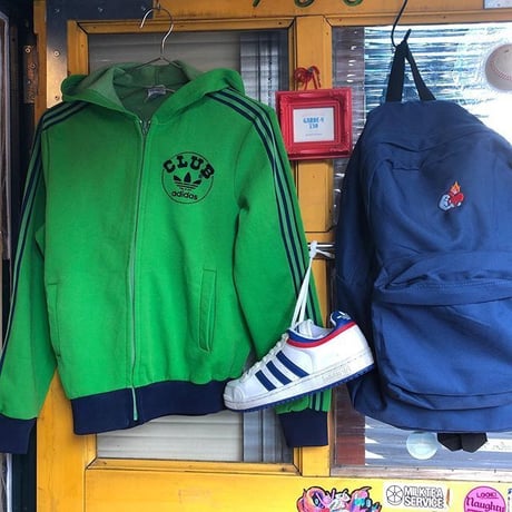 [USED]  Vintage CLUB adidas ショート丈パーカー