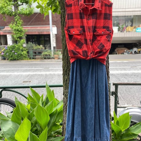 [USED]  デニム マキシワンピース