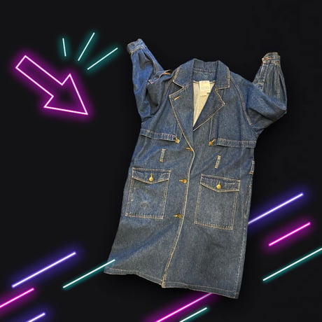 [USED] 80's DENIM トレンチコート