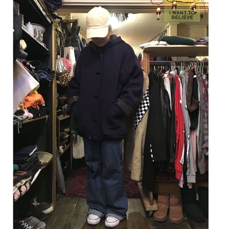 [USED] ダッフル風 woolコート