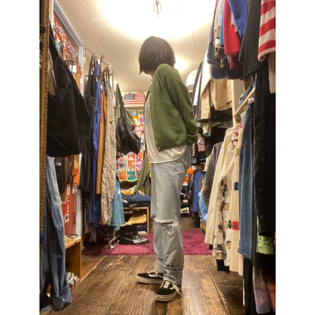 [USED] Green カーディガン☘️