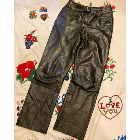 [USED] EURO  LEATHER PANTS♡