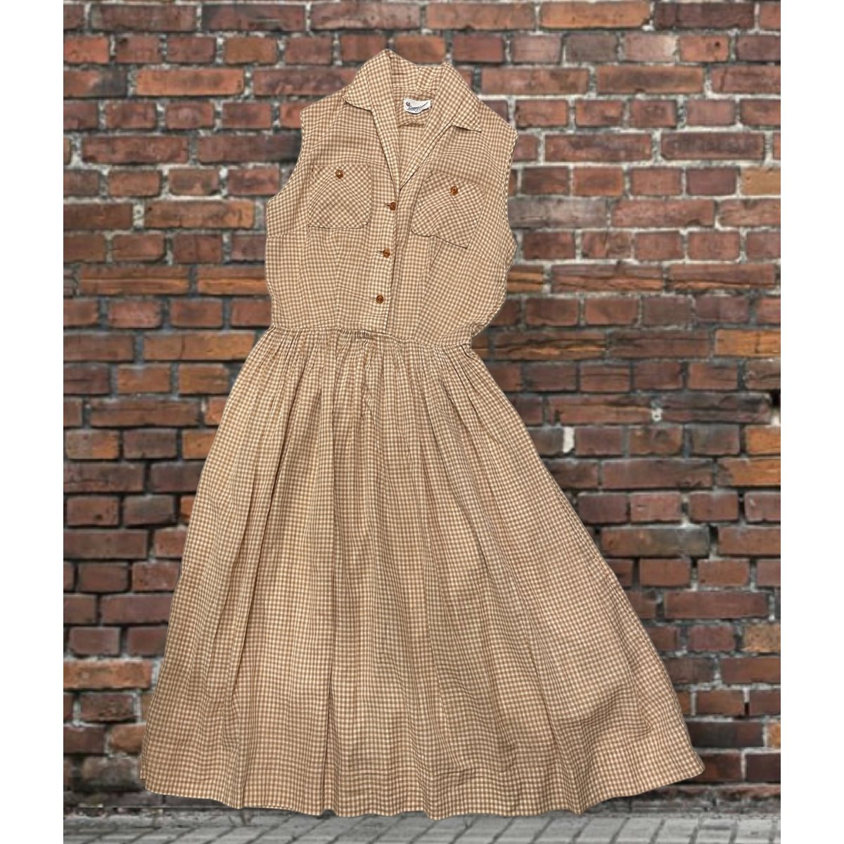vintage 70s 古着　ストロベリー　苺　ギンガムチェック　ワンピース vintage 70s 古着 ストロベリー 苺 ギンガムチェック ワンピース