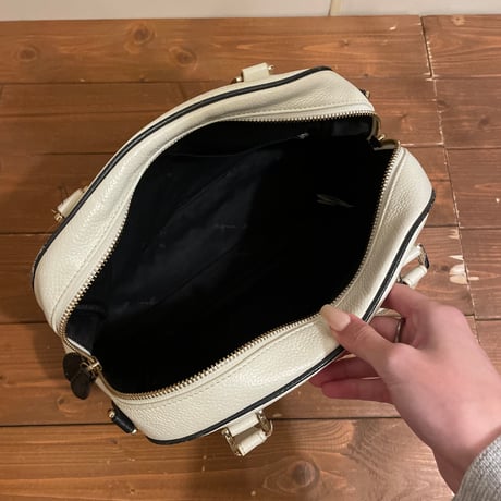 [USED] "agnes b." レザーボストンバッグ