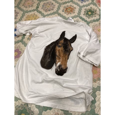 [USED] イケメン 馬プリントTee