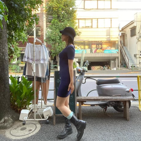 [USED] アメアパ navy タイトワンピース💙💜