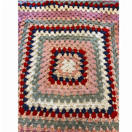 [USED]  鍵編みKNITの miniラグ