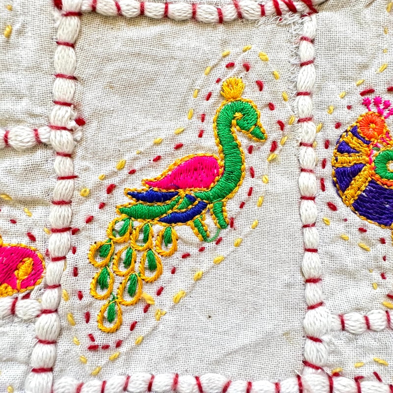 インド｜ラジコティ刺繍｜トートバッグ | Bahar Shop