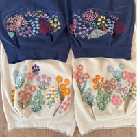 刺繍の会｜花や珊瑚を刺繍して育てていくパンツ｜6月27日（土）