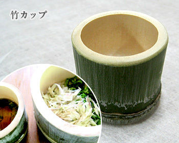 天然竹使用、流しそうめん　三脚、竹カップ付き original