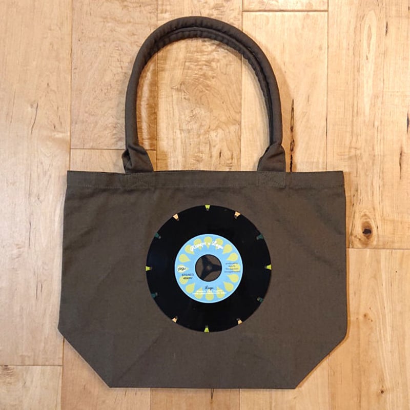 GRAND  レコードバック 本物のレコードを使ったバッグ「bagu」キャンバスガーデントート