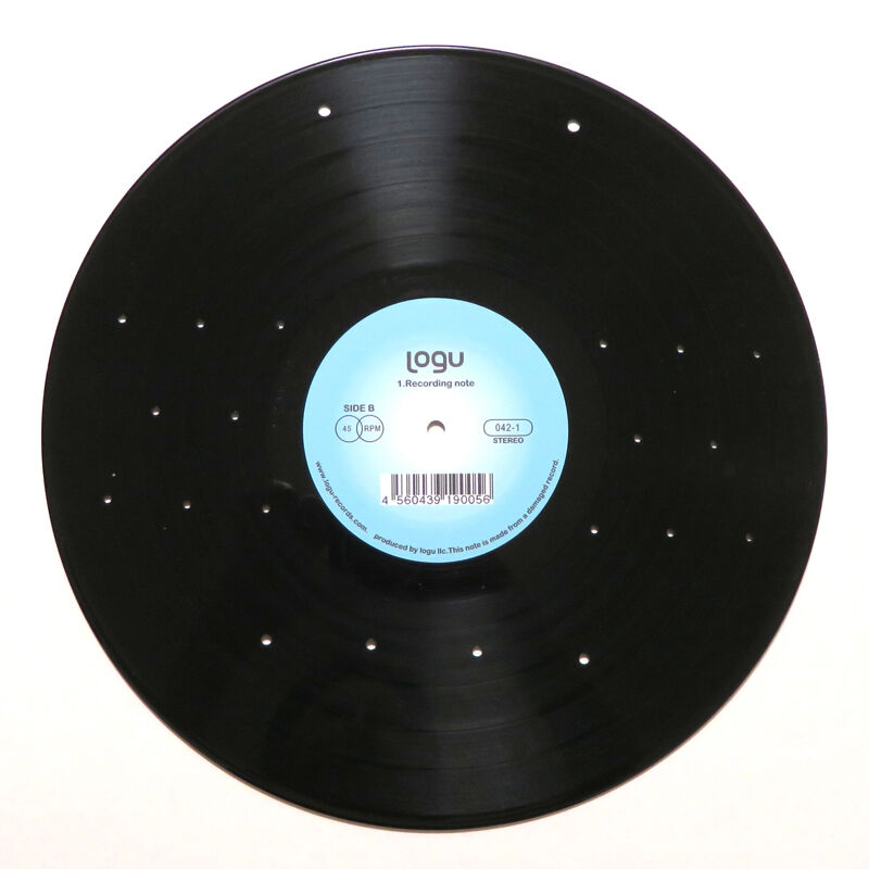 本物のレコードで出来たキーフック アクセサリーラック キーホルダー