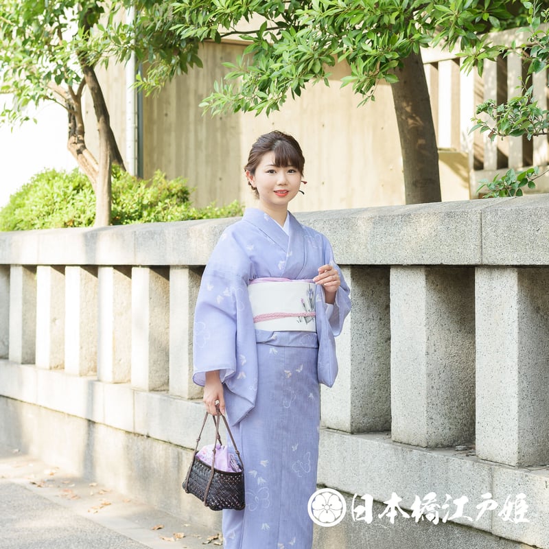 正絹袷小紋トールサイズ 薄ピンク、ガード加工付き(小紋 夏物 正絹袷小紋トールサイズ 薄ピンク、ガード加工付き(小紋 夏物